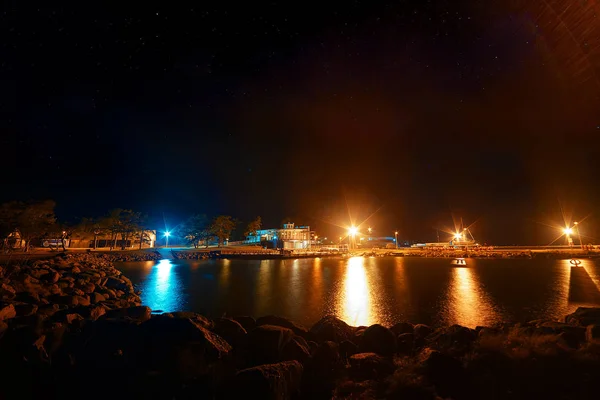 Porto di Lohusalu di notte — Foto Stock