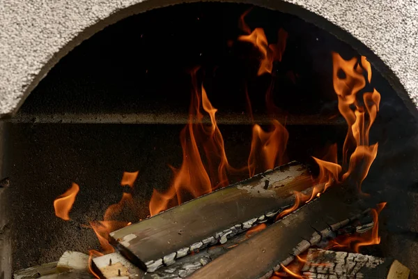 A nice fire in a fire place — Stock Photo, Image