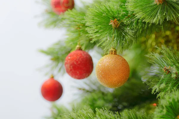 Décoration de Noël sur branche de sapin — Photo