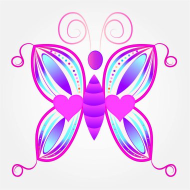 soyut kelebek güzellik tasarım