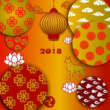 Çince köpek yılı kesme kağıt