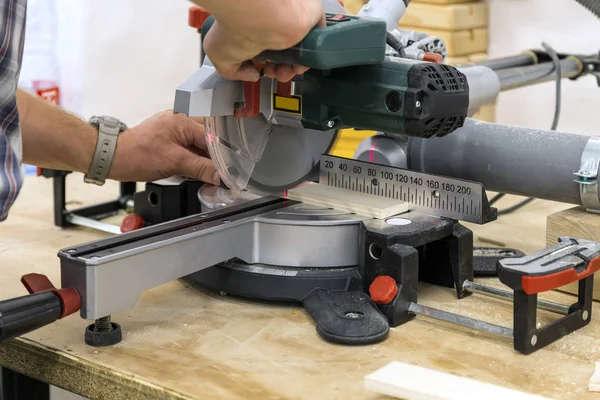 sliding compound miter saw with laser pointer