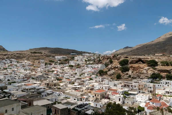 Dächer von Lindos — Stockfoto