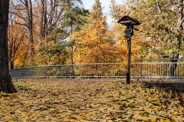 Na podzim most přes Dunaj Traismauer — Stock fotografie