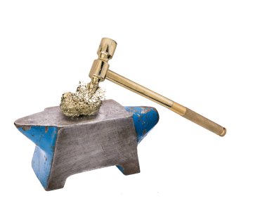 hammer on gold clipart