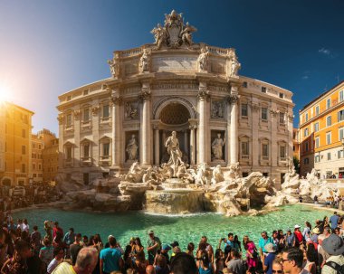 trevi Fountain Roma, İtalya 'da