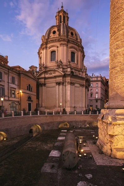 Chiesa del Santissimo Nome di Maria al Foro Traiano, Roma, İtalya — Stok fotoğraf