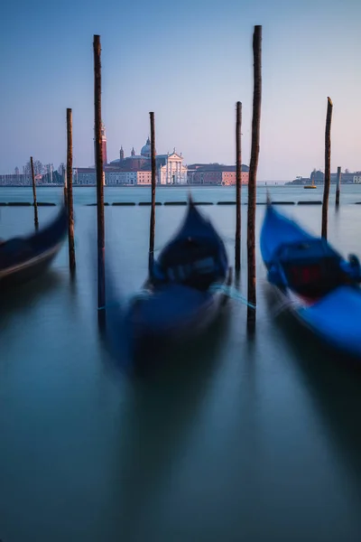 Blick Auf Gondeln Venedig Italien — Stockfoto