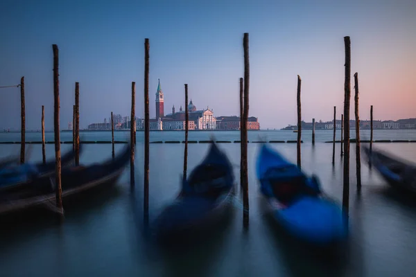 Blick Auf Gondeln Venedig Italien — Stockfoto