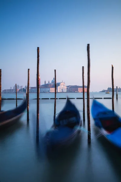 Blick Auf Gondeln Venedig Italien — Stockfoto