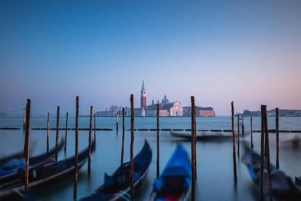 Blick Auf Gondeln Venedig Italien — Stockfoto