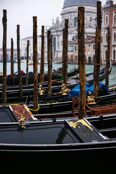 Blick Auf Gondeln Venedig Italien — Stockfoto
