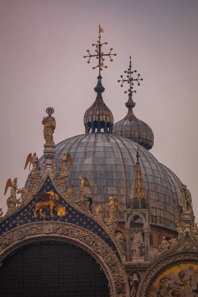Détail Basilique Saint Marc Venise Italie — Photo