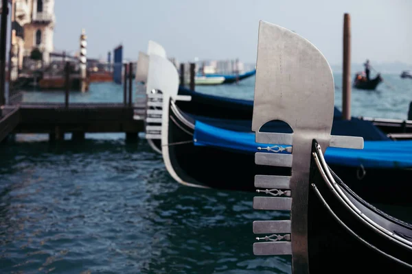 Blick Auf Gondeln Venedig Italien — Stockfoto