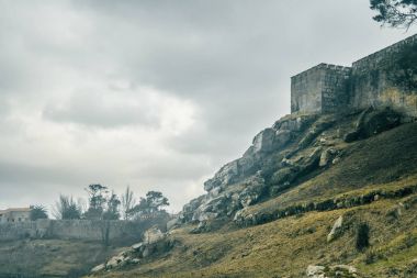 Kale ve duvar Baiona, Galicia İspanya'nın