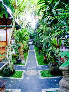 Bali resort ve Bahçe yaşam tarzı.