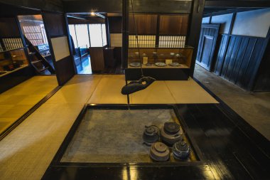 Inside a house in Narai