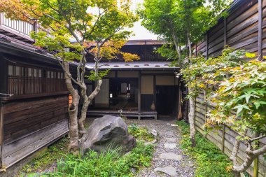 Japonya 'daki eski Narai kasabası.