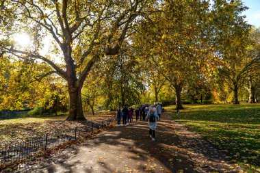 Hyde Park 'ta sonbahar renkleri