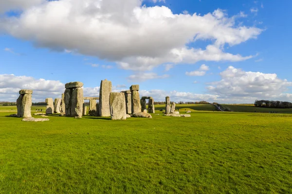 Ancient Rock Formations Stonehenge Cold Sunny Winter Day — Stock Photo, Image