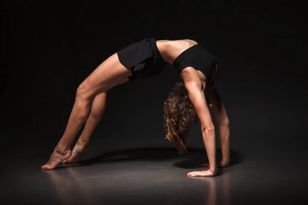 Ragazza Yoga Studio Fotografico — Foto Stock