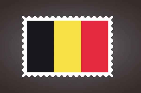 Carimbo Carta Vetorial Bandeira Reino Bélgica Bandeira —  Vetores de Stock