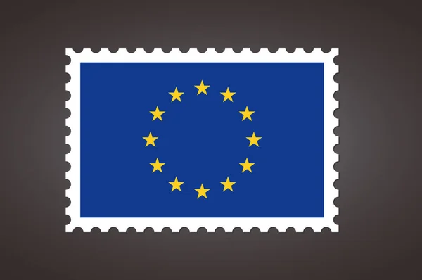 Bandiera Del Timbro Della Lettera Vettoriale Dell Bandiera Dell Europa — Vettoriale Stock