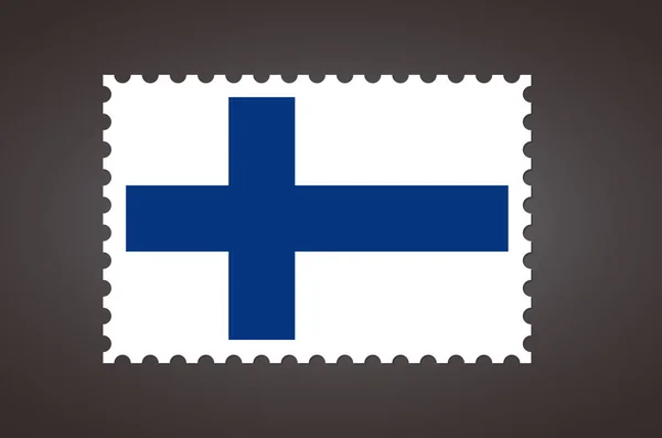 Bandera Sello Letra Vectorial Bandera Finlandia — Vector de stock