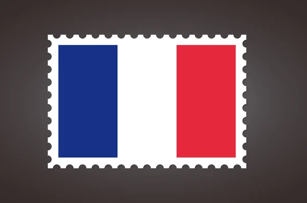 Vector Letter Stamp Flag Flag France — Stock Vector