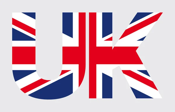 Vector Flag Text United Kingdom England Great Britain Flag — Stock Vector