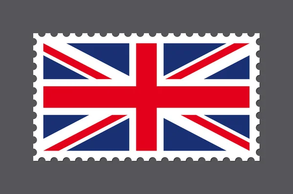 Wektorowa Flaga Znaczka Literowego Wielkiej Brytanii Zjednoczone Królestwo Anglia Flaga — Wektor stockowy