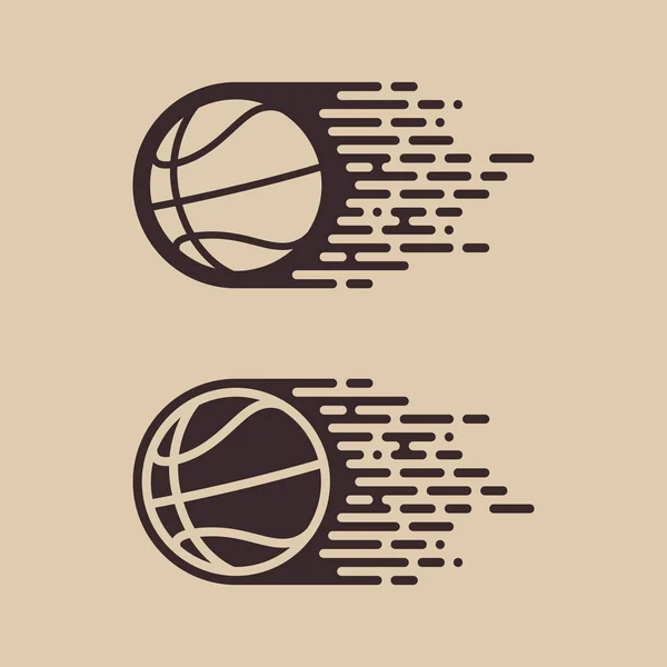 Вектор Простий Літаючий Баскетбол — стоковий вектор