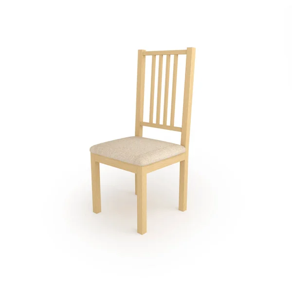 Классическое Светлое Кресло Изолированный Белом Фоне — стоковое фото