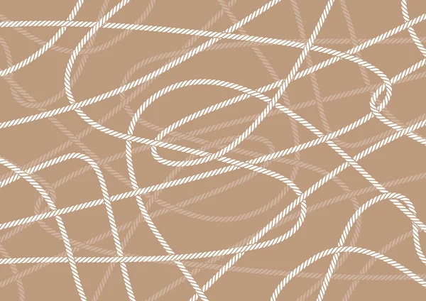 Cordes Vectorielles Sur Fond Brun — Image vectorielle