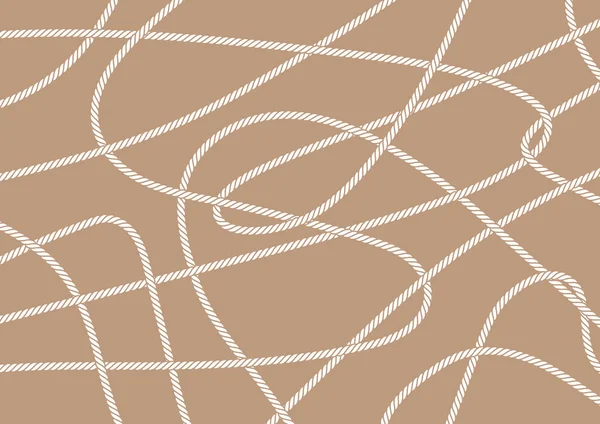 Cordes Vectorielles Sur Fond Brun — Image vectorielle