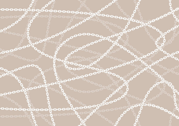 Векторная цепь на цветном фоне
