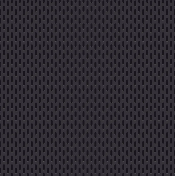Texture Grise Perforée Sans Couture Fond Noir — Image vectorielle