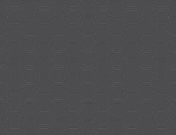 Modèle Ligne Sans Couture Avec Hexagone Fond Gris — Image vectorielle