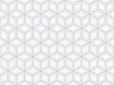 Geometrik mozaiği tekrar eden vektör. Gri arkaplan.