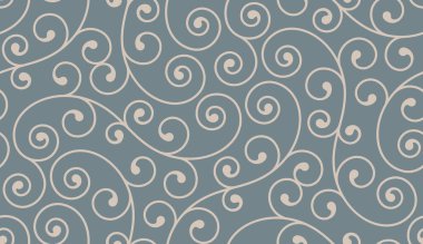 Elementlerle klasik, dikişsiz desen. Duvar kağıtları, arkaplanlar ve sayfa doldurma için zarif lüks dokusu. 