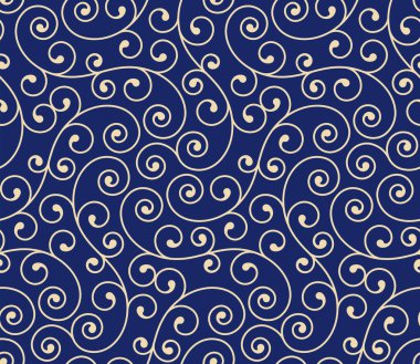 Elementlerle klasik, dikişsiz desen. Duvar kağıtları, arkaplanlar ve sayfa doldurma için zarif lüks dokusu. 