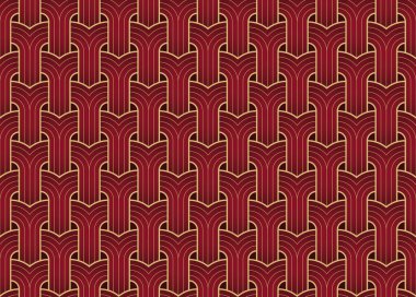 Soyut vektör çizgisi kusursuz doku. Beyaz arka plan. Modern stil dokusu. Kavisli çizgileri olan geometrik fayansların tekrarı. Hindistan arkaplanı