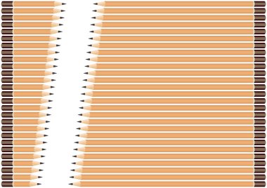Vektör yapı kalemleri. Beyaz arkaplanda izole.