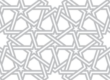 Vektör geometrik dikişsiz Hint egzotik çizgi dokusu. Beyaz arkaplan.