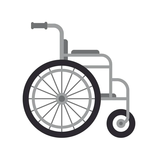 Vektor Ikon Kursi Roda Terisolasi Pada Latar Belakang Putih - Stok Vektor