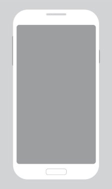 Basit vektör cep telefonu şablonu
