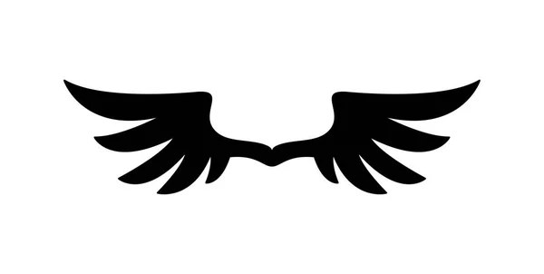 Vector Wings Icon White Background — Stock Vector