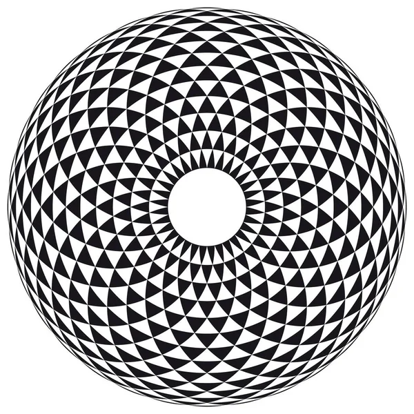 Vektör Hint geometrik siyah mandala. Beyaz arkaplanda izole.