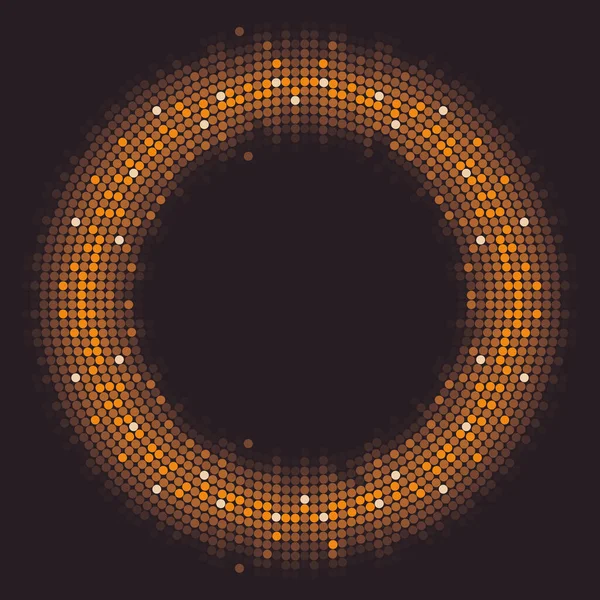 Vecteur Cercle Couleur Luxe Formé Par Des Points — Image vectorielle