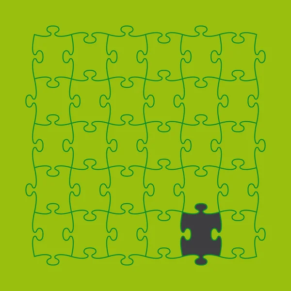 矢量模板绿线拼图 — 图库矢量图片